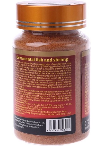 Kırmızı Stil M Beden Akvaryum Beslenmesi Artemia Kabuklu Yumurtaları Sağlıklı Balık Yemi (Yurt Dışından) modelleri