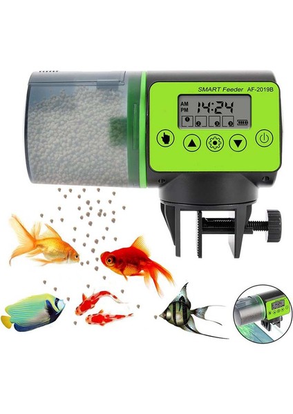 Af-01 Stili Akıllı Akvaryum Mini Otomatik Balık Dondurucu Tatil Otomatik Balık Tankı Yem Dağıtıcı Zamanlayıcı Evcil Hayvan Yem Dağıtıcı LCD Balık Yemleyici Aracı (Yurt Dışından) fiyatları