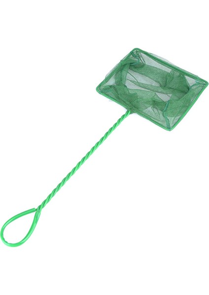 B Tarzı Akvaryum Ağı Balık Tankı Ağı Ince Fileli Balık Yakalama Ağı Plastik Saplı - Yeşil Kare Katlanabilir Balıkçılık Ağı Yem Atma Ağı (Yurt Dışından)