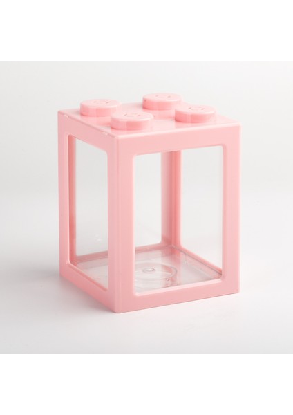 Pembe Tarzı Mini Çok Renkli Yığılabilir Yapı Blokları Ekolojik Yaratıcı Akvaryum Fder Tank Küçük Sürüngen Evcil Hayvan Kutusu Ev Dekorasyonu (Yurt Dışından)