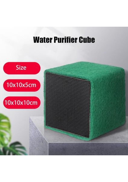 B Tarzı 10X10X10CM Aktif Karbon Materyalli Ekolojik Akvaryum Su Arıtıcı Küp Ultra Güçlü Filtre Emme Petek Filtre (Yurt Dışından) fırsatları