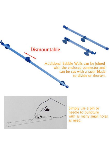 14 Inç Tarzı Akvaryum Balık Tankı Hava Perdesi Kabarcık Borusu Duvar Difüzörü Havalandırma Pompası Hava Taşı Kabarcık Çubuğu Perde Duvar Emiciyle (Yurt Dışından) indirimleri