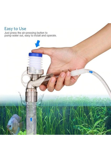 Bir Stil Akvaryum Çakıl Temizleyici Kiti Balık Tankı Su Değiştirici Kum Yıkayıcı ile 3ft Yumuşak Hortum ve Su Akış Kelepçesi (Yurt Dışından) fiyatları