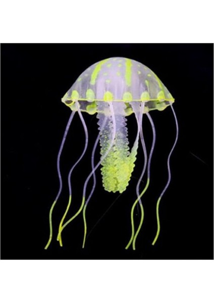 Turuncu Tarzı M Beden Parlayan Etki Yapay Jöle Balığı Tankı Süsü Mini Denizaltı Süsü Güzel Aquarium Dekorasyon (Yurt Dışından)