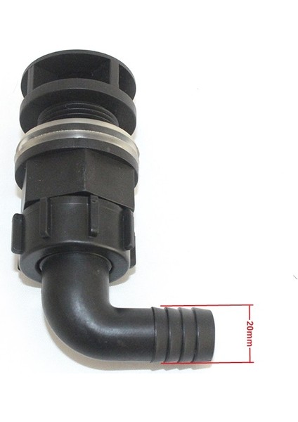 20MM Siyah Stil Nuonuo Iyi Balık Tankı Drenaj Bağlantı Parçası Sualtı Dirseği Besleme Hortumu Pond Drenaj Fiti (Yurt Dışından)