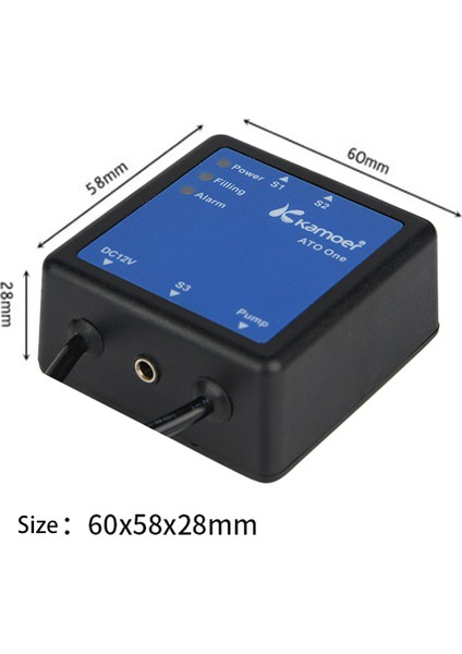 Solenoid Valf Stili Kamoer Akvaryum Otomatik Su Doldurma Aksesuarı Röle Doldurma Pompası Solenoid Vana (Yurt Dışından)