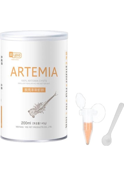 200ML Tarzı 200 ml Akvaryum Tropik Balık Yemi Artemia Kabuklu Yumurta Tuzlu Karides Yem Kabuklu Yumurta Yem Bebek Balıklar Için (Yurt Dışından)