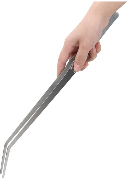 Kavisli Tip Stili 48CM Akvaryum Aksesuarları Düz Kavisli Akvaryum Cımbızı Balık Tankı Bitki Karides Mercan Uzun Cımbız - Bitki Akvaryum Araçları Için (Yurt Dışından)