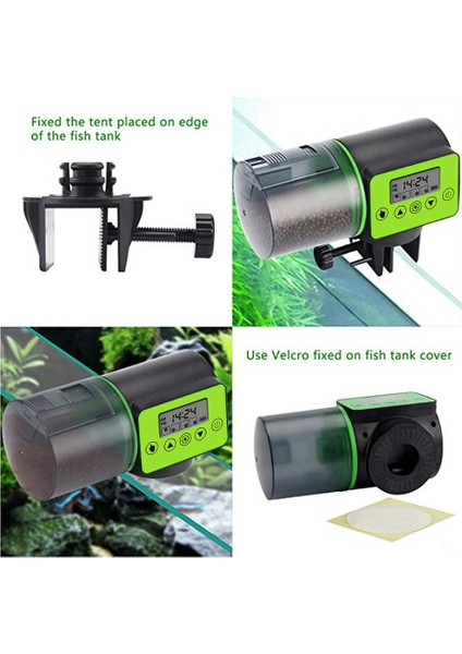 Yuvarlak Yüzük Tarzı 0.2l Kapasiteli Akıllı Zamanlama Otomatik Balık Yem Dağıtıcı Yüzük Akvaryum Otomatik Balık Yem Dağıtıcısı Balık Tankı Aksesuarı (Yurt Dışından) indirimleri