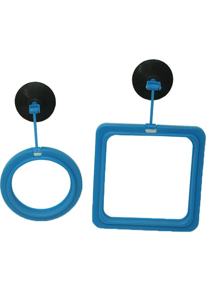 Kare Şekli Stili 8X8CM 1 Adet Akvaryum Yemleme Halkası Balık Tankı Istasyonu Yüzen Yem Tepsisi Kare Daire Aksesuarı Su Bitkisi Batma Emniyeti Emme Kupası (Yurt Dışından)