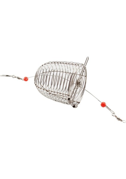 Gümüş Tarzı Dayanıklı Akvaryum Paslanmaz Çelik Yem Tuzak Balığı Tankı Kristal Karides Kuru Yem Balıkçılık Yemi Kafes Tuzak Sepeti (Yurt Dışından)