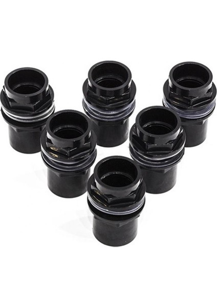 25 mm Stil Siyah Akvaryum Düz Balık Tankı Su Boru Bağlantı Parçası Pvc Aracı Kolay Kurulum Balık Kutusu Aksesuarları (Yurt Dışından) fiyatları