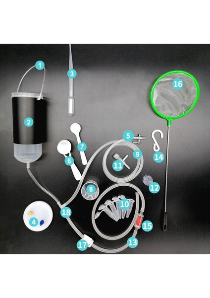 S Tarzı Akvaryum Yumurta Artemia Canlı Yavru Balık ve Peri Yumurta Incubator Brine Shrimp Incubator ile Hatch Tools Seti (Yurt Dışından)