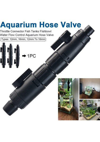 12 Mm'den 16 Mm'ye Kadar Stil Balık Tankı Su Akış Kontrol Anahtarı Akvaryum Hortum Valfi Filtre Bağlayıcı Hızlı Serbest Bırakma Balık Kasesi Kolay Kurulum Adaptörü (Yurt Dışından) modelleri