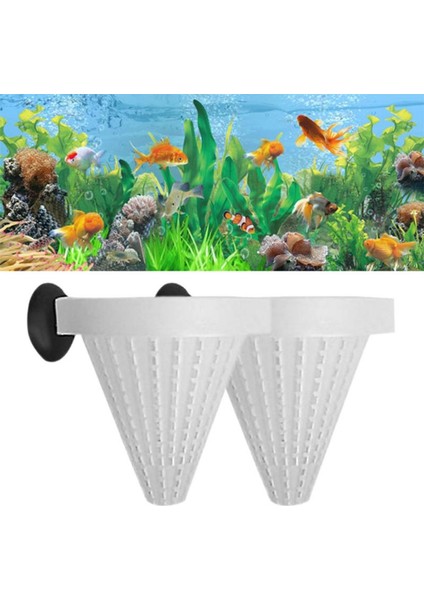 Beyaz Stil M Beden Kırmızı Solucanlı Otomatik Balık Yem Hazneli Konik Akvaryum Huni Kupası Balık Yem Dağıtıcısı Vantuzlu Betta Balığı Tank Araçları (Yurt Dışından) fiyatları