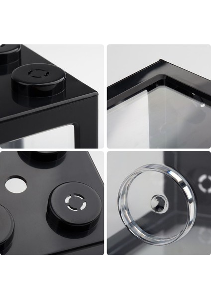 Mavi Stil S Beden 1 Adet Yeni Mını Çok Renkli Yığılabilir Yapı Blokları Ekolojik Tank Balık Küçük Mini Sürüngen Evcil Hayvan Balık Kutusu Ev Ofis (Yurt Dışından) indirimleri