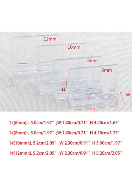 10 mm Tarzı 1 Adet mm Akvaryum Balık Tankı Akrilik Kelepçe Cam Kapağı Destek Tutucuları (Yurt Dışından)