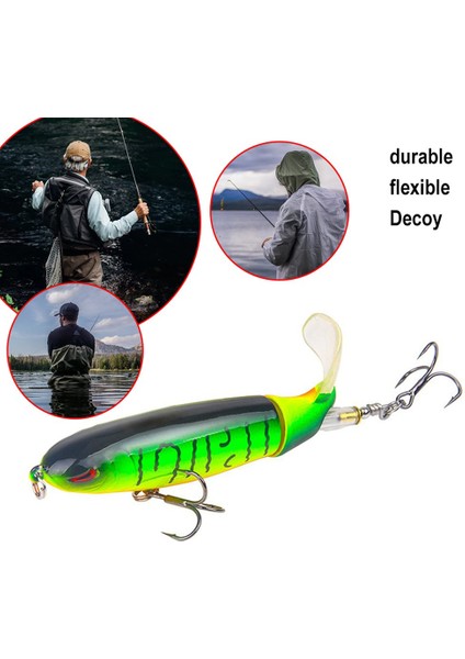 Gümüş Tarzı 10CM 13G Whopper Popper Üstten Su Üstü Yüzen Yem Taklidi Sert Balıkçılık Kroki Kanca Balıkçılık Aksesuarları (Yurt Dışından) fiyatları