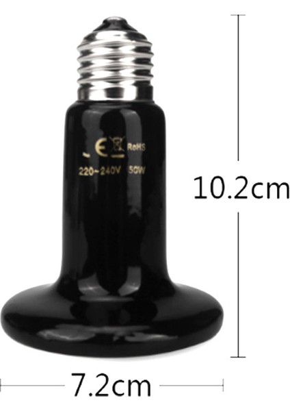 100W-4PCS Tarzı Kaplumbağa Terrarium Kızılötesi Lamba Sürüngen Yavrulama Kertenkele Isıtıcı Için Reptiller Için Isıtıcı Chocadeira Sürüngen Kaplumbağa Seramik Isıtıcı Emitir Heate (Yurt Dışından)