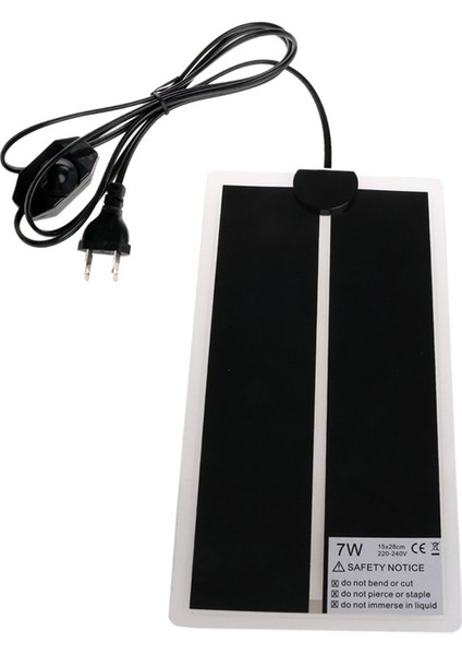 7W 14X28CM Stili 1 Adet Abd Fiş Ayarlanabilir Sıcaklık Sürüngen Isıtma Evcil Hayvan Isıtıcı Yatak Mat Rxjb (Yurt Dışından)