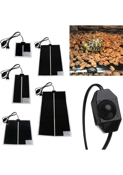 7W 14X28CM Stili 1 Adet Abd Fiş Ayarlanabilir Sıcaklık Sürüngen Isıtma Evcil Hayvan Isıtıcı Yatak Mat Rxjb (Yurt Dışından)