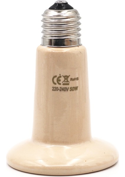 Bej 50W Tarzı Kertenkele Isıtma Lambası Seramik Kertenkele Isıtma Lambası 220V Uzak Kızılötesi Işık Ampulü Kertenkele Lambası 25W 50W 75W 100W 150W 200W Lamba (Yurt Dışından)