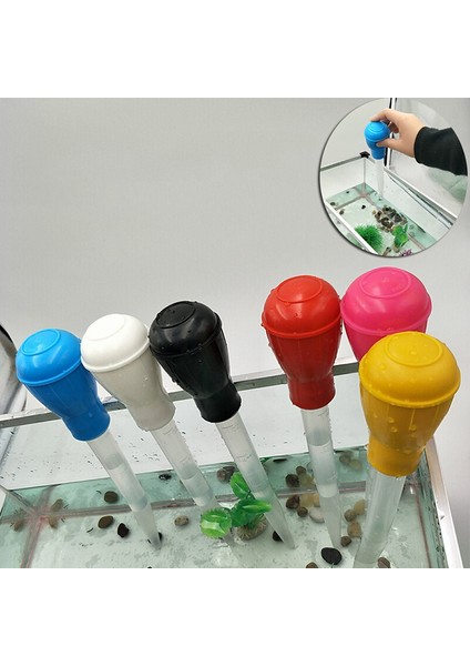 Kırmızı Stil 43CM Uzunluk 50ML Akvaryum Temizlik Aracı Pipet Balık Tankı Sifon Pompası Su Değiştirici Akvaryum Pipet Mangal Aracı Pipet Temizleyici Pompası (Yurt Dışından) fiyatları