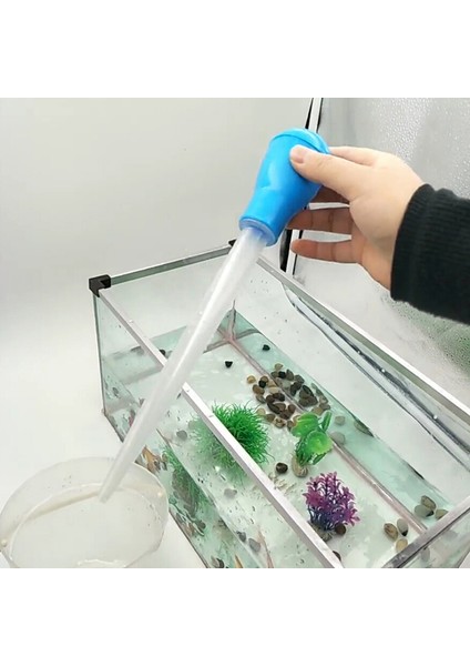Kırmızı Stil 43CM Uzunluk 50ML Akvaryum Temizlik Aracı Pipet Balık Tankı Sifon Pompası Su Değiştirici Akvaryum Pipet Mangal Aracı Pipet Temizleyici Pompası (Yurt Dışından) modelleri