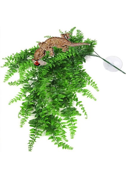G1 Stili Sürüngen Bitkileri Asma Sahte Sarmalayan Yapay Sarmaşık Terraryum Bitkisi Emme Kupası ile Evcil Hayvanlar Kertenkeleler Sakinler Yılanlar Yengeç Habitat Dekoru (Yurt Dışından)