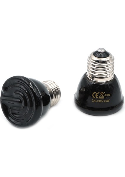 B 50W Tarzı E27 25W 50W 75W 100W Evcil Hayvan Isıtma Lambası Siyah Kızıl Seramik Yayıcı Isı Işık Ampulü Evcil Hayvan Yavrulama Sürüngen Lambası (Yurt Dışından) fırsatları