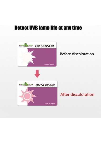 Sürüngen Terraryum Uvb Test Kartı Uv Işığı Lamba Ömrü Testleri Kağıdı (Yurt Dışından) modelleri