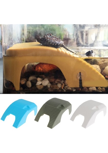 W Stili 1 Adet Sürüngen Platformu Kaplumbağa Güneşlenme Akvaryum Amphibian Su Ürünü Tank Merdiven (Yurt Dışından)