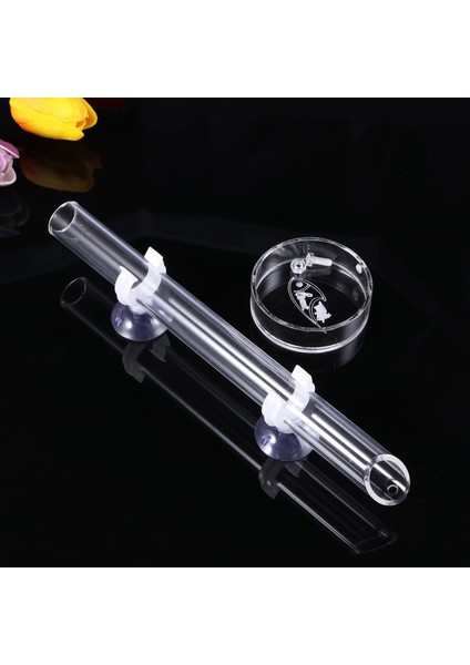 Behogar Karides Yem Kabı ile 6cm Kapaklı Akrilik Karides Yem Kabı, Akvaryum Balık Tankı Balık Yem Kabı Tüpü (Yurt Dışından) fırsatları