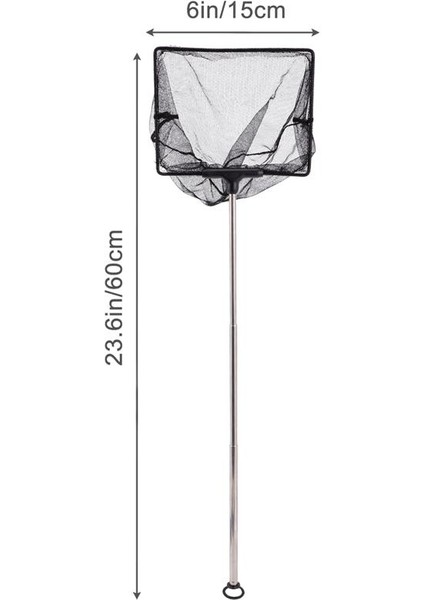 Siyah Stil 40,5X7X1CM Akvaryumlar, Göller ve Havuzlar Için Uzatılabilir cm Uzunluğunda Saplı Fileli Balık Tankı Ağı (Yurt Dışından) indirimleri