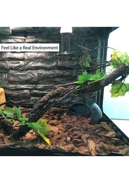 No.2 Tarzı Sürüngen Bitkileri Plastik Orman Sarmalı Dalı Terrarium Bitkisi Kertenkele Gecko Yılan Tankı Habitat Dekorasyonu (Yurt Dışından) fiyatları