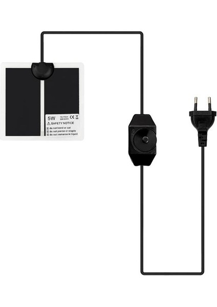 5W Tarzı Ab Terraryum Sürüngen Isı Matı Tırmanma Evcil Isıtma Isıtmalı Pedler Ayarlanabilir Sıcaklık Kontrol Cihazı Matlar Sürüngen Malzemeleri (Yurt Dışından)