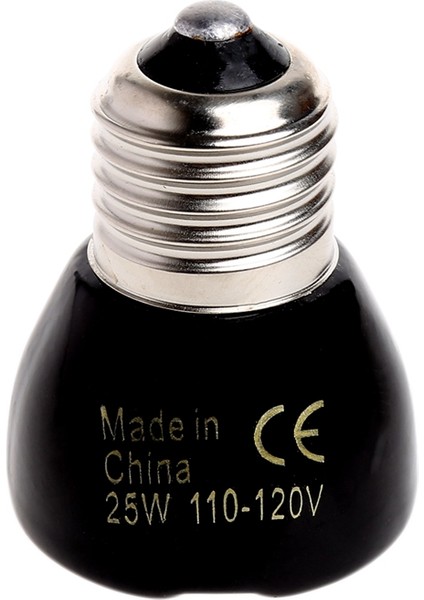 25W Tarzı Evcil Isıtma Işığı 25W 50W 75W 100W Mini Kızılötesi Seramik Isıtıcı Lamba Ampul Siyah Kertenkele Evcil Hayvan Yavruları Için (Yurt Dışından)