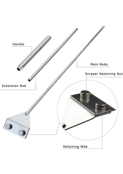 Gümüş Tarzı 46 cm Paslanmaz Çelik Akvaryum Balık Tankı Yosun Temizleyici Bıçak Sucul Bitki Ot Temizleme Çok (Yurt Dışından) modelleri