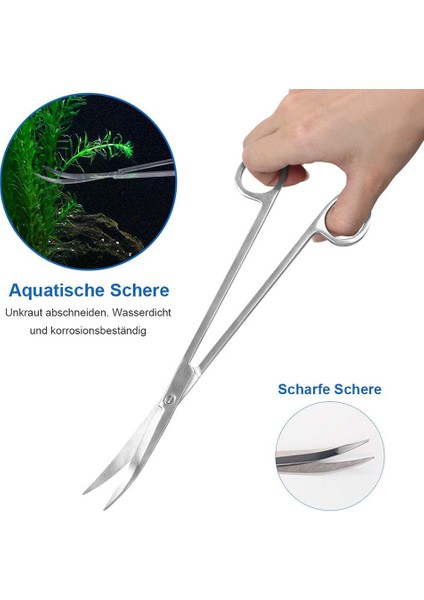 4 Adet Tarzı 4 Parça Paslanmaz Çelik Akvaryum Bitki Aracı Seti Terrarium Bitki Cımbızı Çakıl Veya Kürek Çelik Su Yosunu Seti Balık Tankı (Yurt Dışından) modelleri