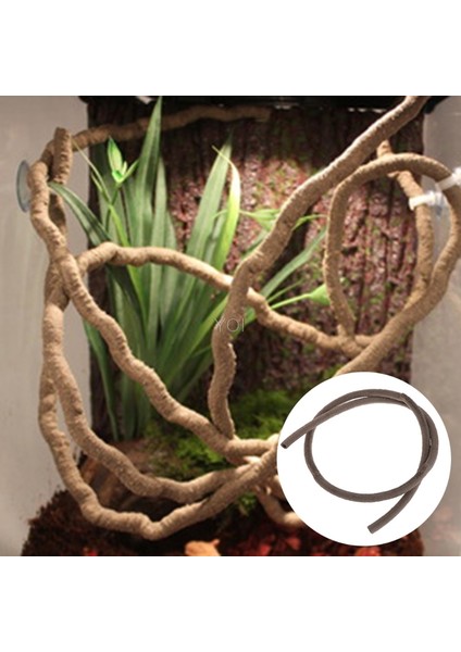 1m Büyük Esnek Sarmalasma Bitki Habitat Dekoru Bükülebilir Orman Tırmanıcı Sürüngen Evcil Hayvan Malzemeleri Sürüngenler Terraryum Dekorasyonu (Yurt Dışından)