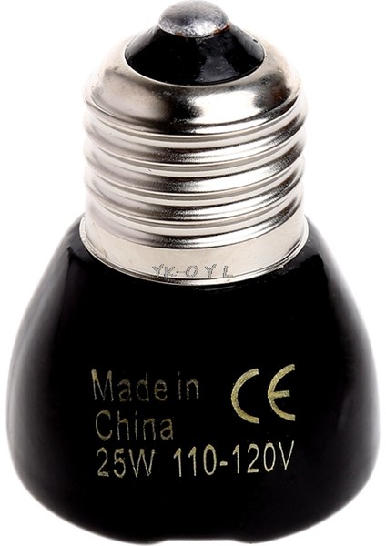 100W Tarzı Evcil Hayvan Isıtma Lambası 25W 50W 75W 100W Minyatür Kızılötesi Seramik Isıtıcı Lamba Ampul Siyah Kaplumbağa Kertenkele Için Ürün (Yurt Dışından)