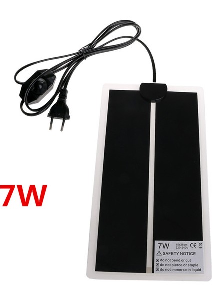 7W Tarzı Ab Fişi Ayarlanabilir Sıcaklık Pet Isıtma Matı Kaplumbağa Amfibiler Isıtıcı Yatak Matı Sürüngen Malzemeleri C42 (Yurt Dışından)