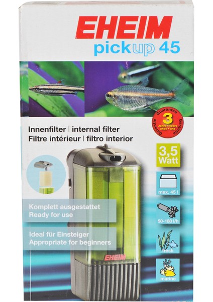 45 Stili Pıck Up Ab Fişi Eheım Pıckup Iç Filtre Taze Su Alımlı Akvaryum Balık Tankı Sakin Sesiz Filtre Filtre Pedleri Ile (Yurt Dışından)