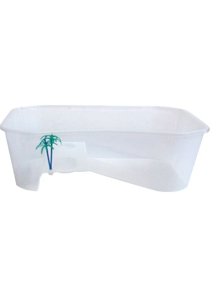 Beyaz Stil Sürüngen Vivaryum Kutup Kaplumbağa Kaplumbağa ile Güneşlenme Platformu Akvaryum Tankı Üreme Gıda Aracı (Yurt Dışından)