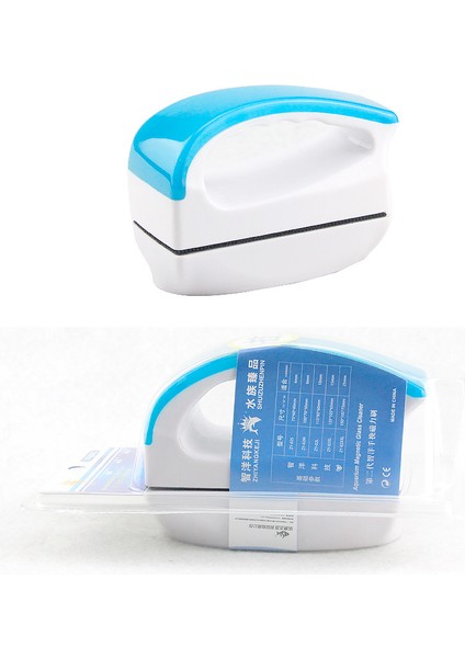 Mavi Stil L Beden Yeni Tasarım Manyetik Akvaryum Fırçası Balık Tankı Temizleyici Manyetik Fırça Akvaryum Tank Balık Araçları Yüzen Fırça Cam Yosun Temizleyici (Yurt Dışından)