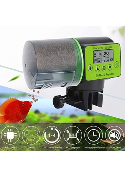 Beyaz Stil 15X11X7.5CM Harika Otomatik Balık Yem Dağıtıcı Aleti - Dijital Balık Tankı Akvaryum Elektrikli Plastik Zamanlayıcı Yemleme Aracı Balık Besleyicisi (Yurt Dışından) fiyatları