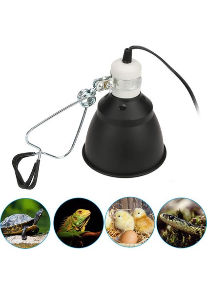 Ab Fiş Stili 300W Kaplumbağa Kertenkele Büyüme Isı Yalıtım Lamba Gölgesi Kupası Sürüngen Isıtma Lambası Gölgesi Evcil Hayvanlar Için (Yurt Dışından)
