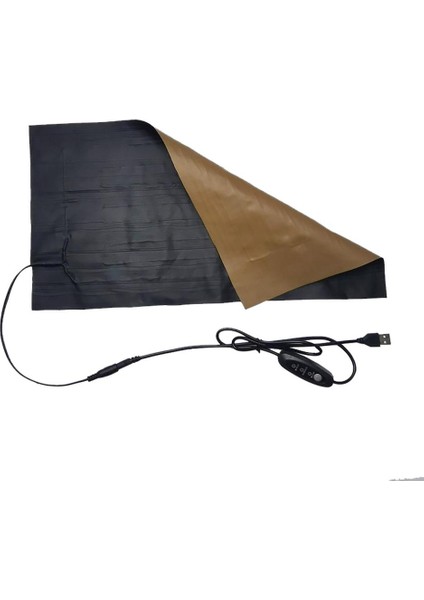 Siyah Stil 45 X30CM USB Karbon Fiber Isıtmalı Paspas Hayvanlar Pet Isıtıcı Mat Halı Kışın Sıcak Halı (Yurt Dışından)