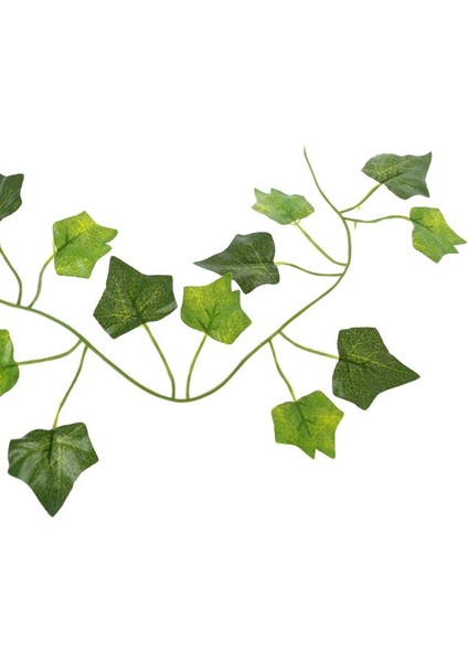 Yeşil Stil Yapay Sarmasık Kertenkele Dekorasyonu Terraryum Süsü Cameleons Tırmanma Dinlenme Bitkiler Yapraklar Sürüngen Malzemeleri Dekor Aksesuarları (Yurt Dışından) fırsatları