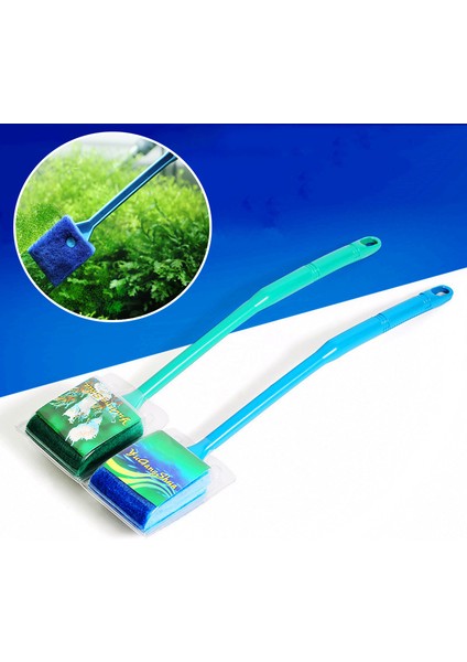 Yeşil Stil 40CM Akvaryum Balık Tankı Çift Taraflı Sünger Temizleme Fırçası Temizleyici Süpürge Yeni Ev Aksesuarları Araçları Su Ürünleri Malzemeleri (Yurt Dışından) indirimleri